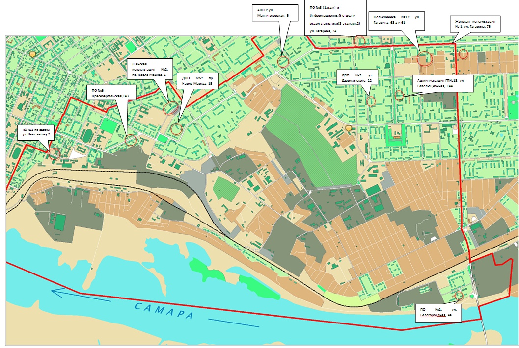 Карта самары по районам города с улицами и домами