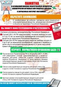 Памятка о безопасной покупке лекарственных препаратов.