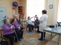 Прошло занятие с пациентами на тему: Сахарный диабет и рациональное питание